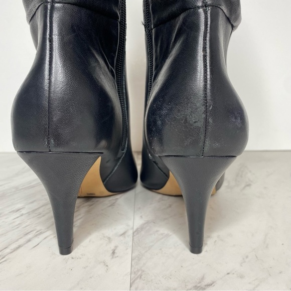 Vince Camuto Sonbela Black Leather Slouch Boot 10M - Picture 4 of 15
